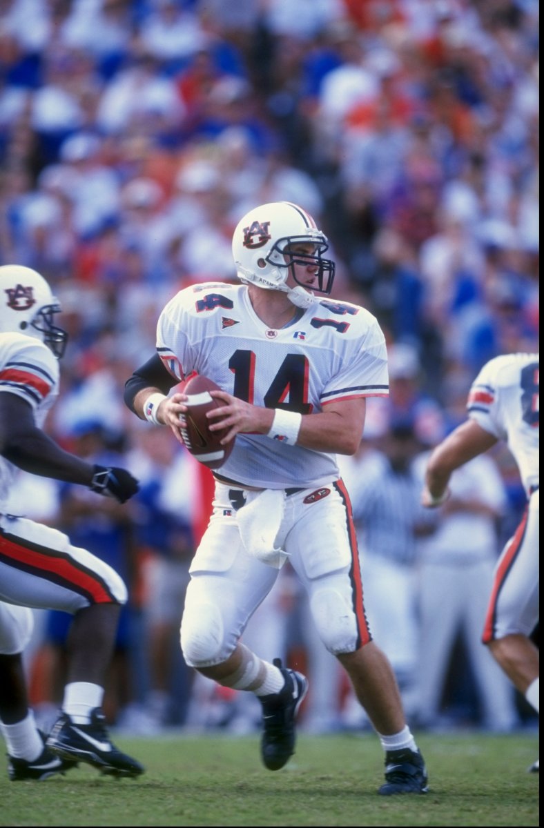 17 Oct 1998: Quarterback Ben Leard #14 of the Auburn Tigers in action during the game against the Florida Gators at Florida Field in Gainesville, Florida. The Gators defeated the Tigers 24-3. Mandatory Credit: Andy Lyons /Allsport