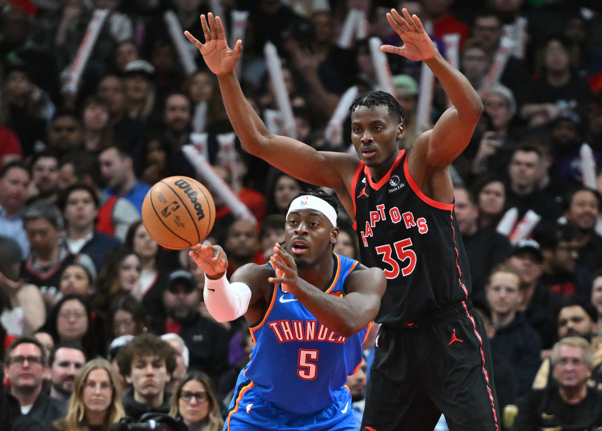 NBA Mock Trade OKC Thunder Add Size on Draft Day via Toronto Raptors