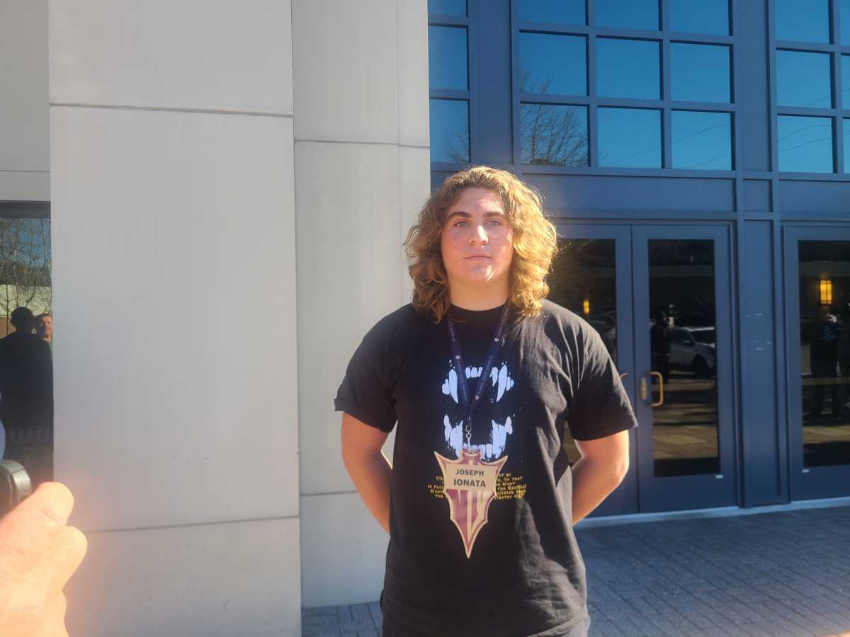 2024 3-star offensive line prospect Joseph Ionata talks about his recruitment process on Jan. 28, 2023 at FSU's Junior Day.