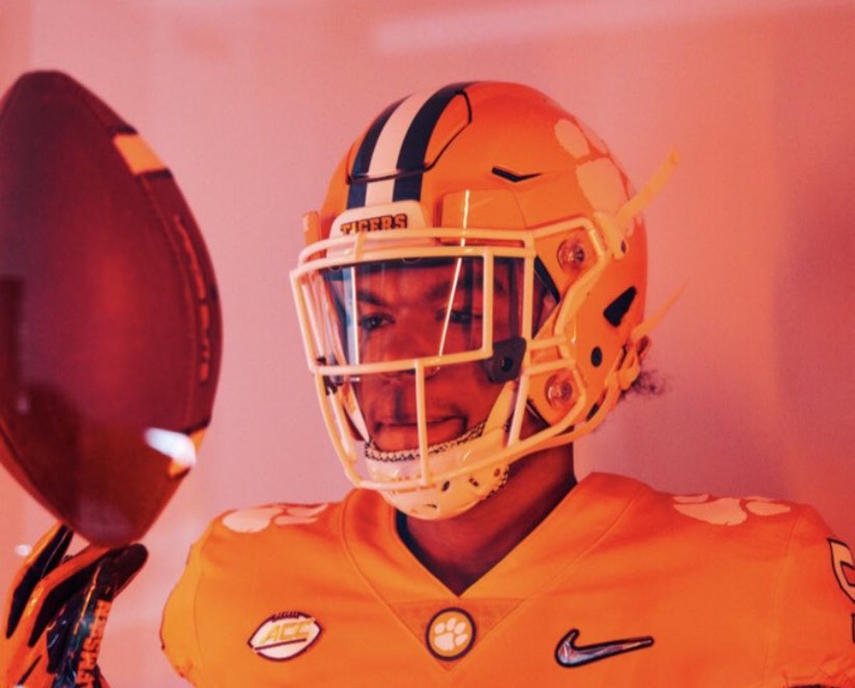 TJ Moore during a visit to Clemson.