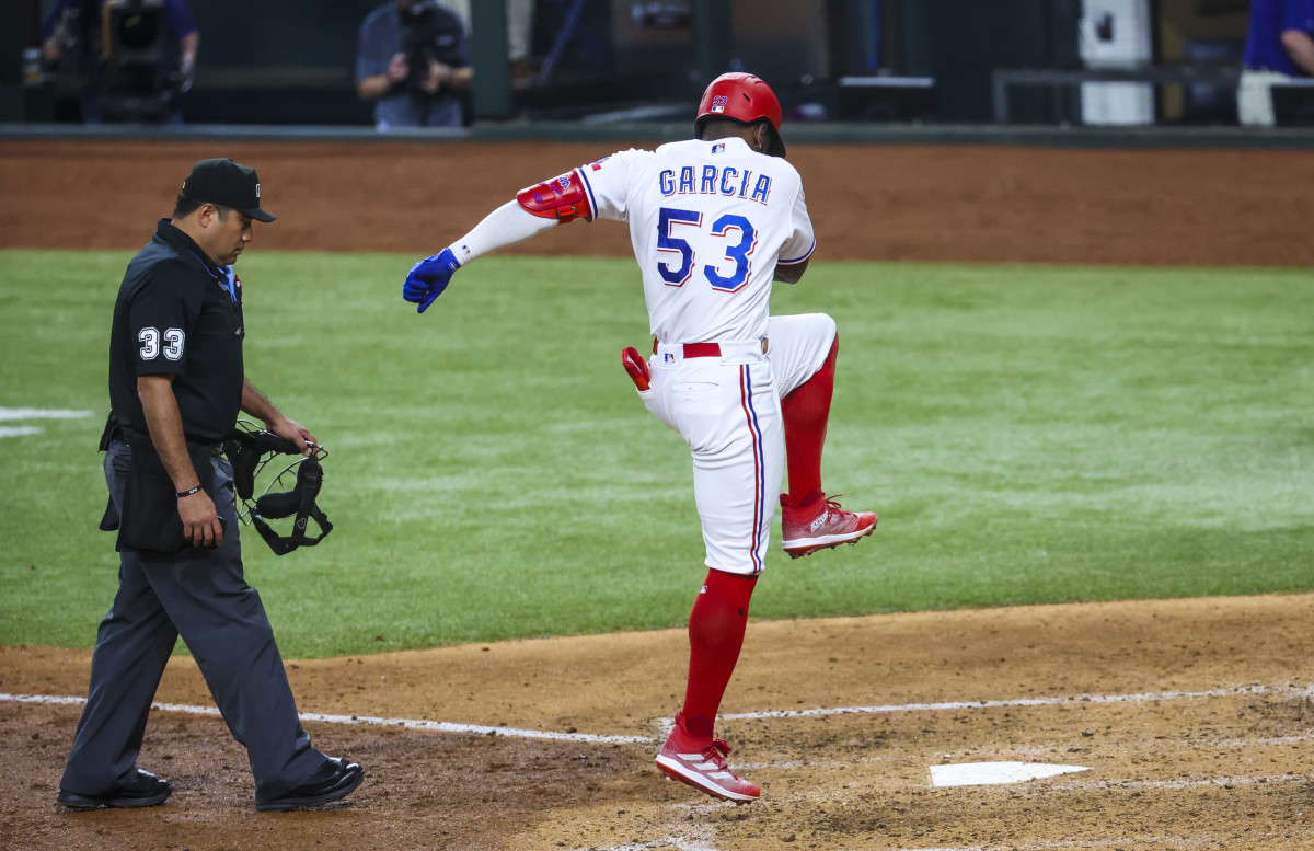 Adolis Garcia Enjoys 'Big Day' as Texas Rangers Down St. Louis Cardinals -  Sports Illustrated Texas Rangers News, Analysis and More