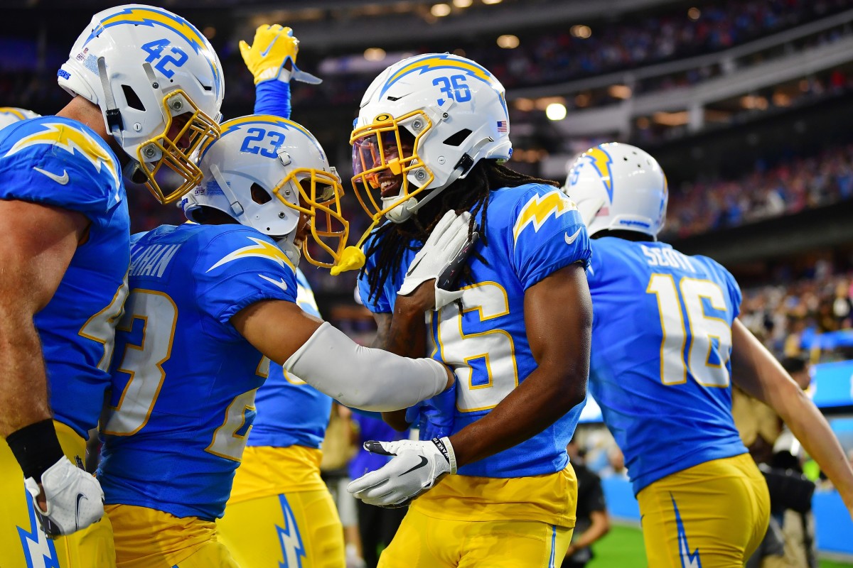 chargers away uniform