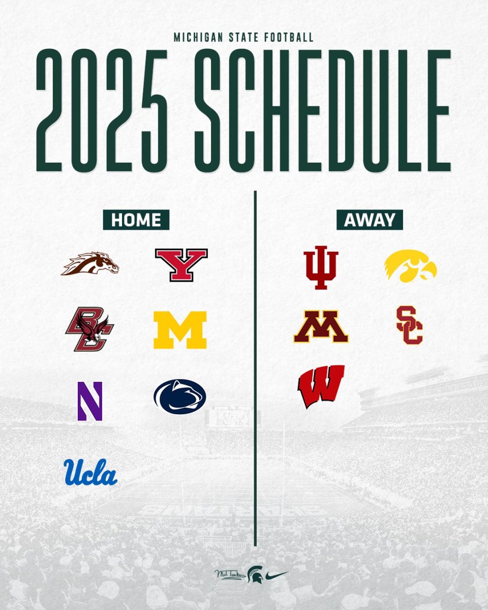 Michigan State Football's 2024, 2025 Big Ten Conference Opponents ...
