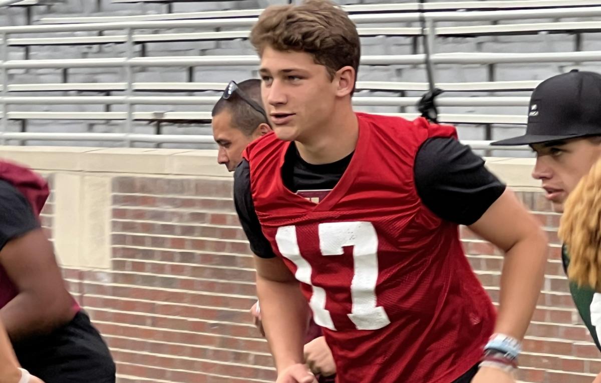 FSU QB Commit Luke Kromenhoek Stands Out Ahead Of 'Business Trip' At ...