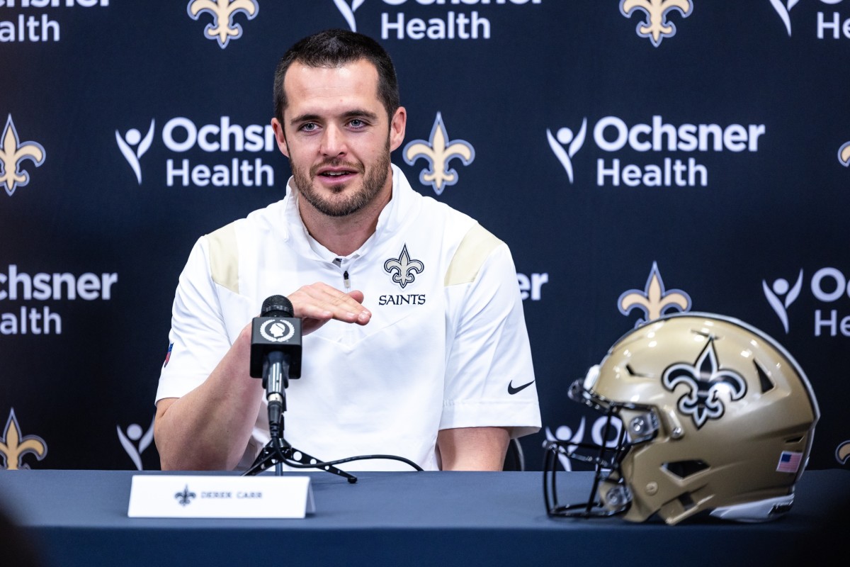 New Orleans Saints haven't ruled out quarterback Derek Carr against Tampa  Bay