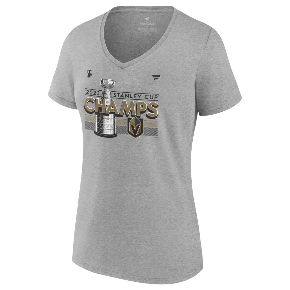Men's Vegas Golden Knights Fanatics Branded Black 2023 Stanley Cup  Champions Logo T-Shirt