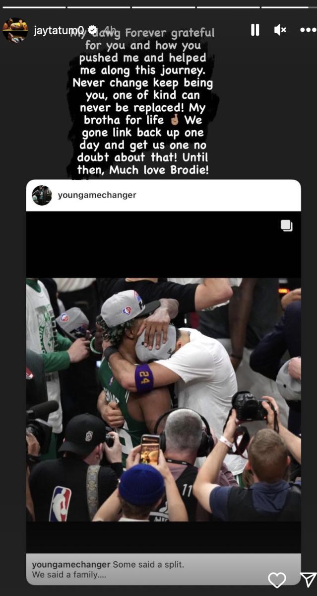 Jayson Tatum's Instagram Story 