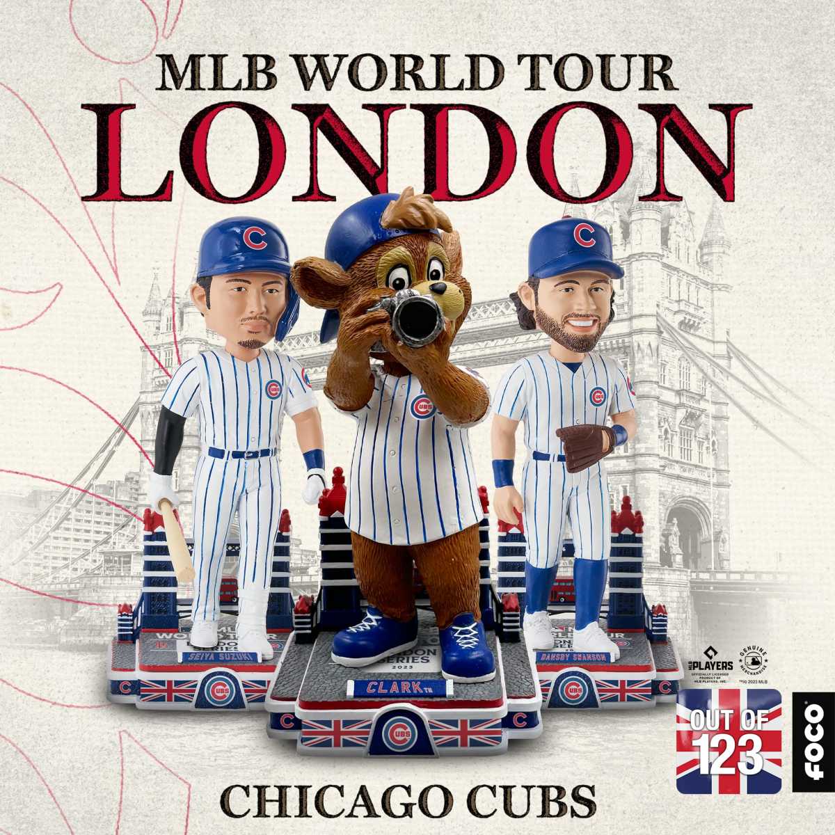 FOCO USA Launches Chicago Cubs London Series Bobblehead Collection