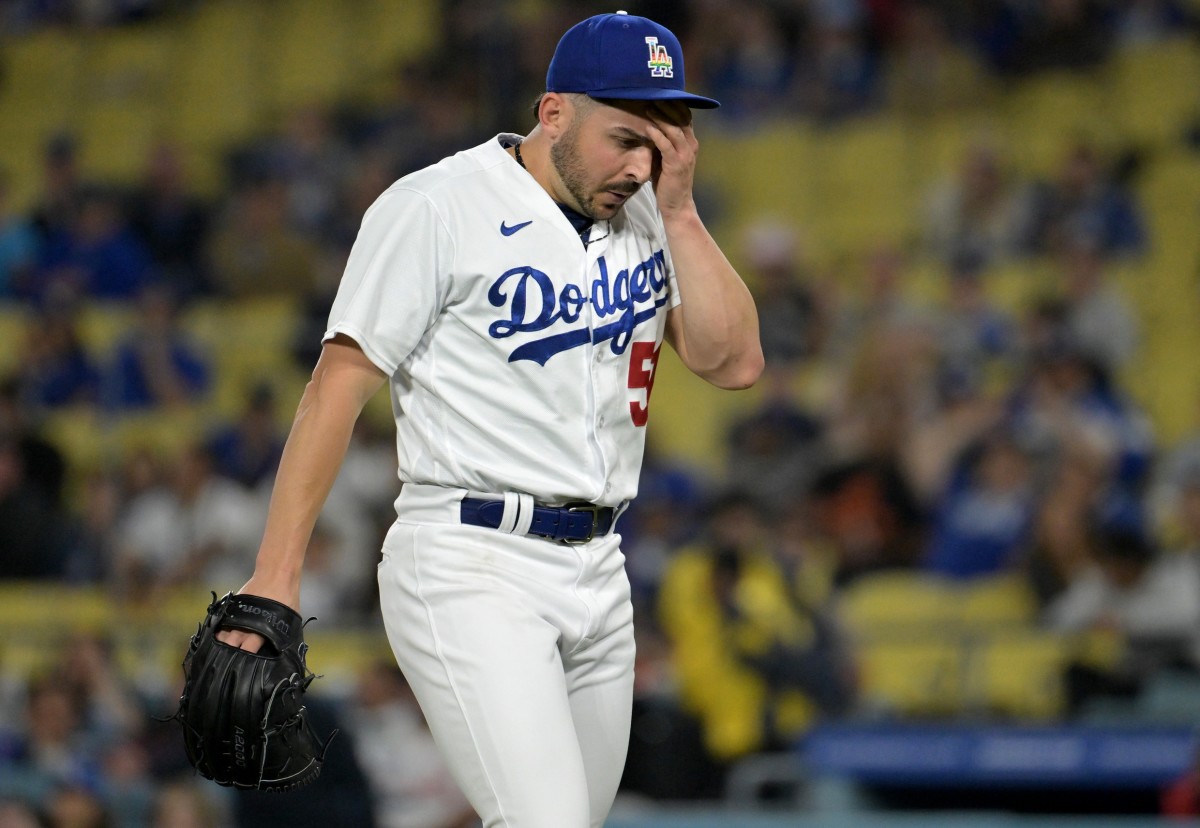 Los Angeles Dodgers' Alex Vesia pitches during the fifth inning of