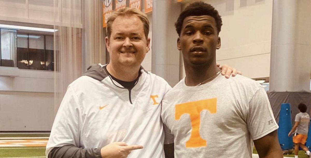 2024 RB Braylen Russell with Tennessee HC Josh Heupel