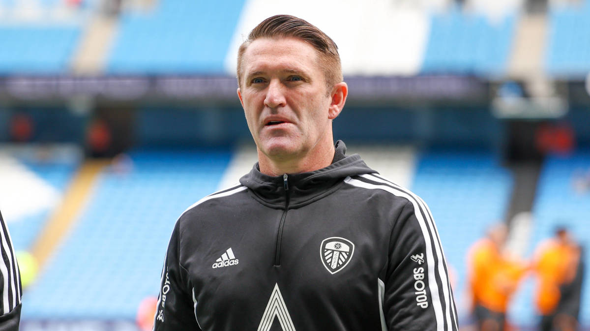 Robbie Keane pictured in May 2023 during his time as assistant manager at Leeds United