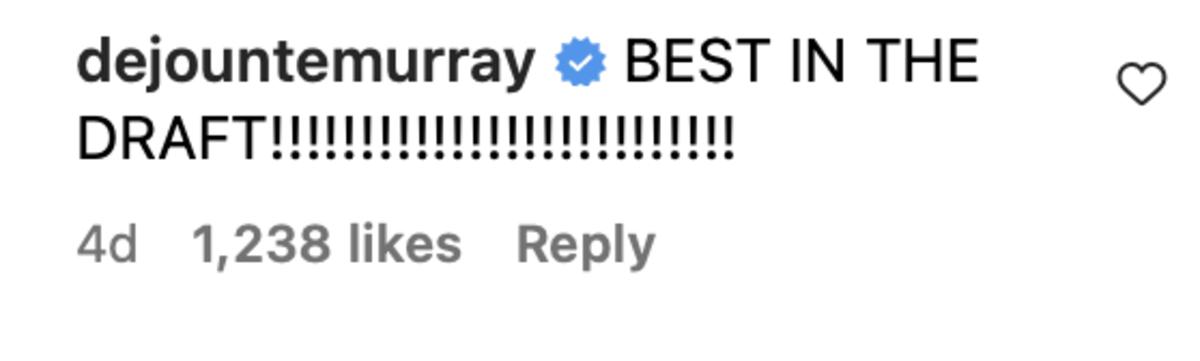 Dejounte Murray's Comment 