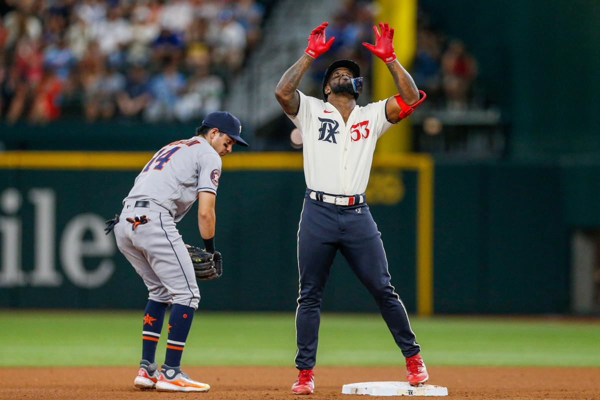 Texas Rangers: Life is Just Practice for Baseball Uniform/Jersey