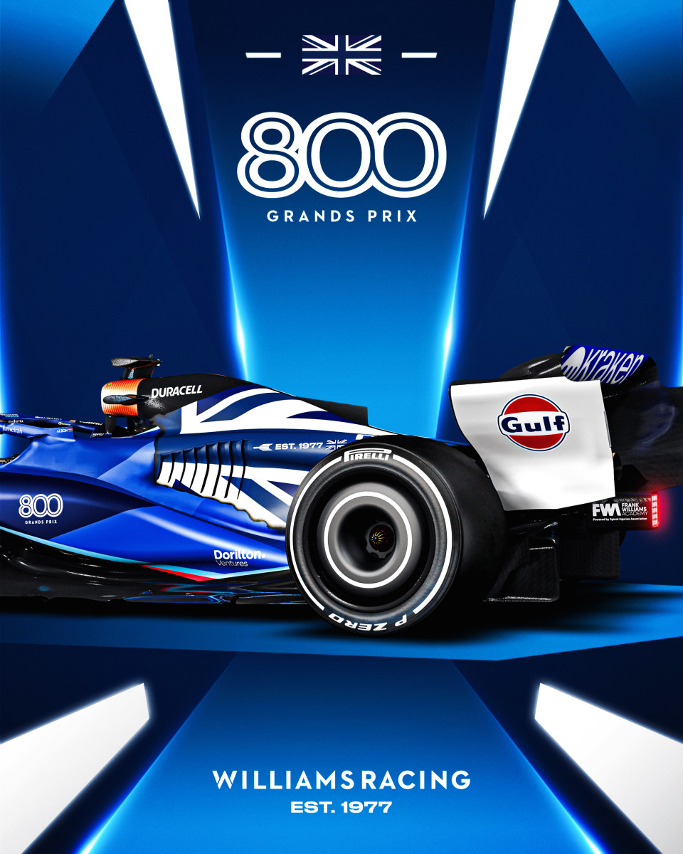 F1 News: Williams Unveils Striking Livery For British Grand Prix - F1 ...