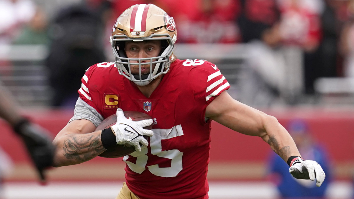 What the Over/Under for Receiving Yards is for 49ers' Kittle in