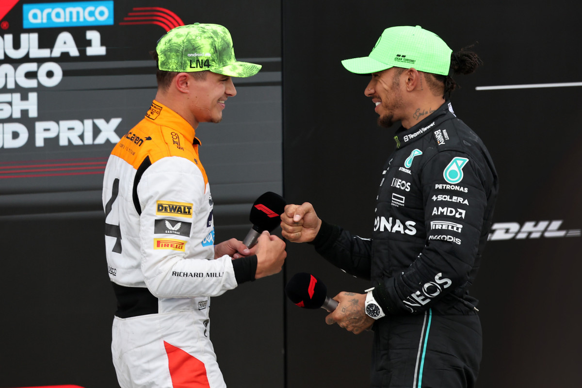 Lando Norris, Lewis Hamilton