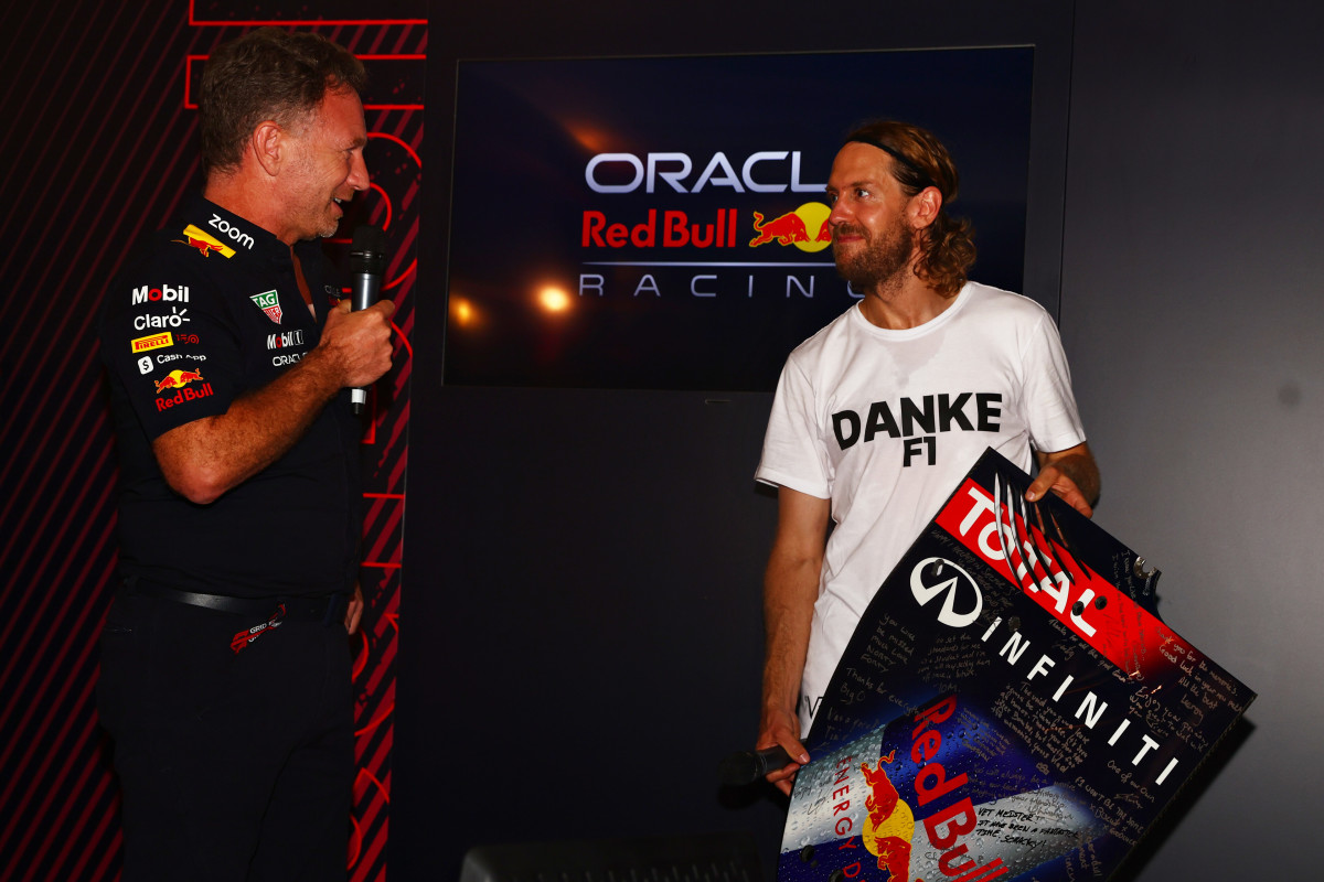 Sebastian Vettel And Christian Horner - Red Bull