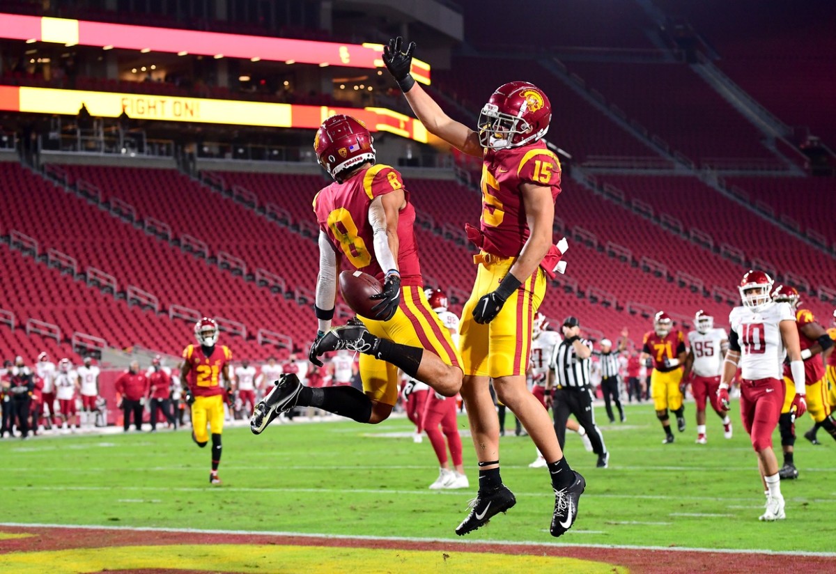 LOOK: Ex-USC WR Drake London Sports New NFL Jersey - Sports Illustrated USC  Trojans News, Analysis and More