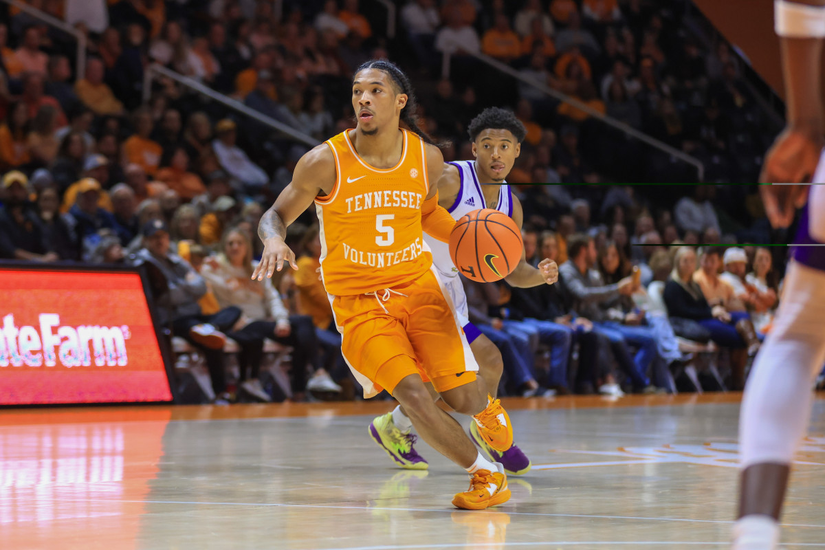 Tennessee PG Zakai Zeigler during a regular season game against Alcorn State on December 4, 2022