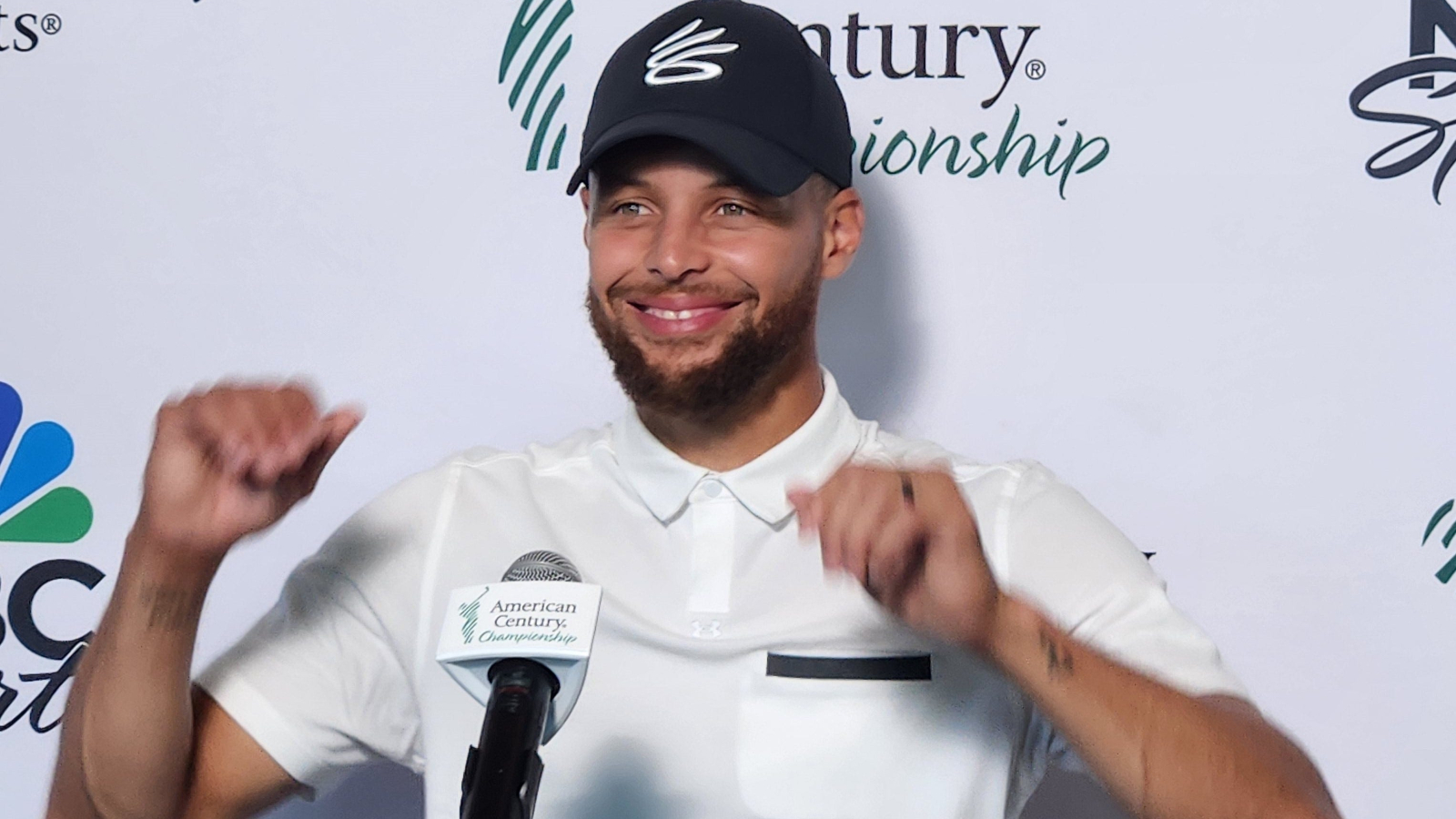 Stephen Curry leads the American Century Championship celebrity