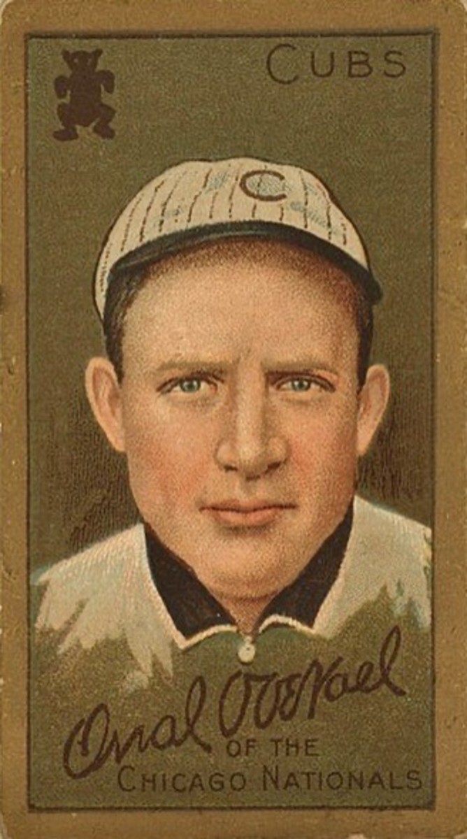 Orval Overall's 1911 T-205 baseball card