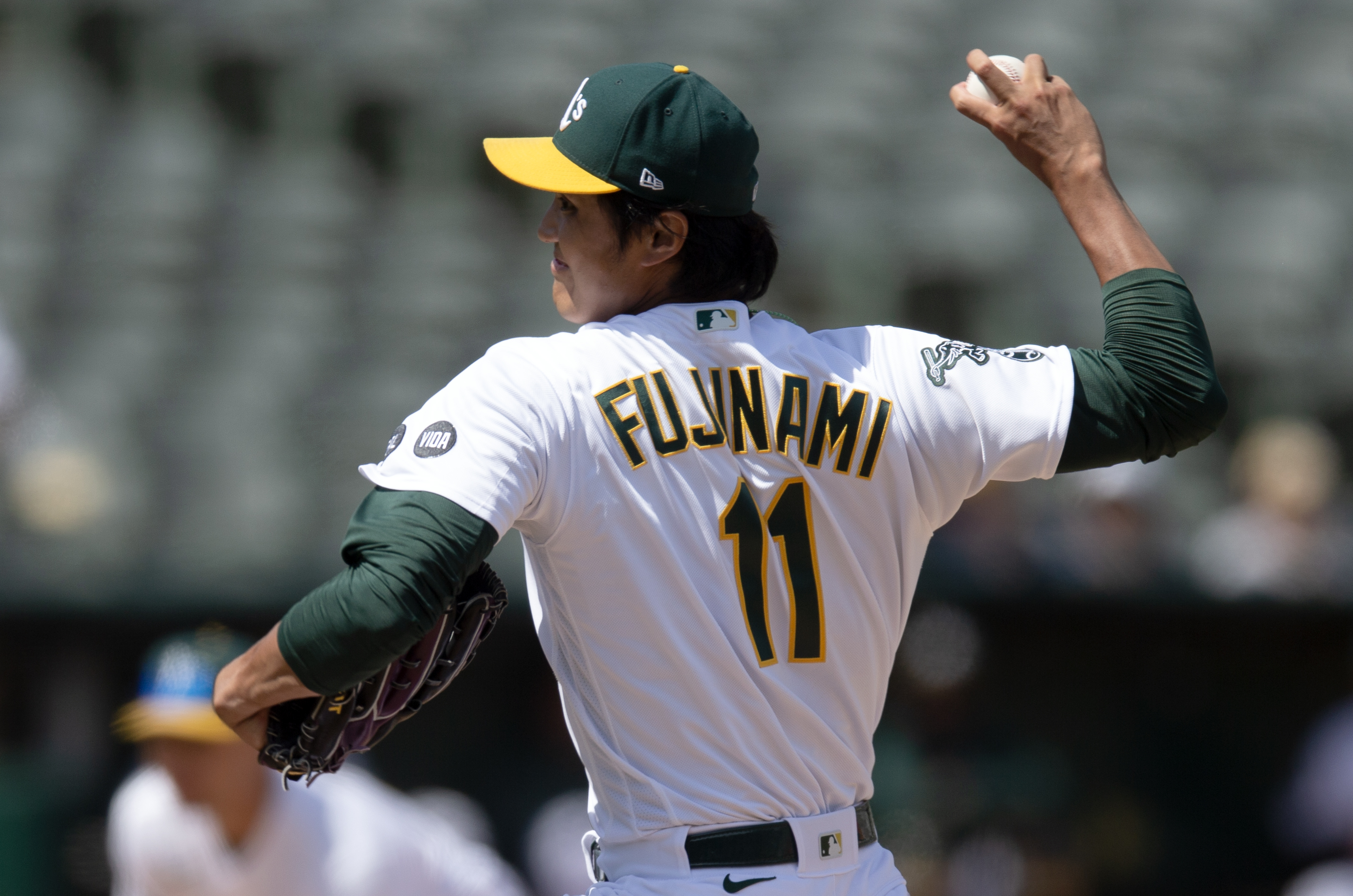 Shintaro Fujinami's mom takes in son's first MLB start in
