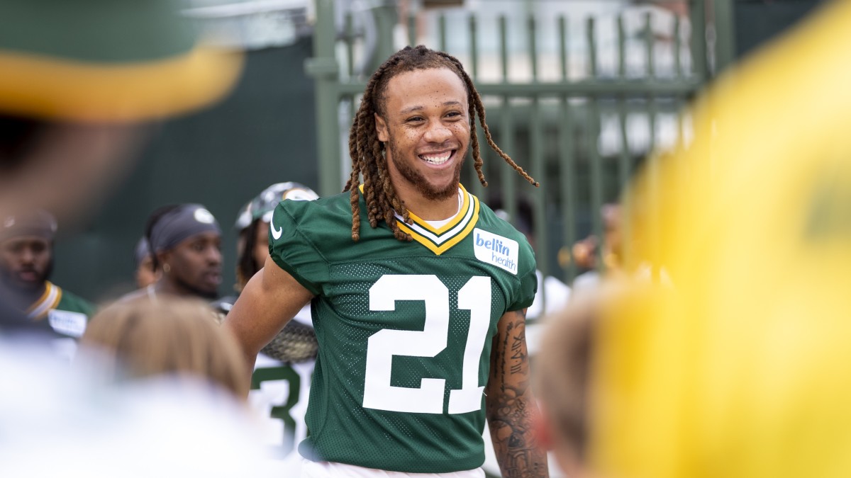 Green Bay Packers' Jaire Alexander runs a drill during an NFL football  minicamp Tuesday, June 8, 2021, in Green Bay, Wis. (AP Photo/Morry Gash  Stock Photo - Alamy