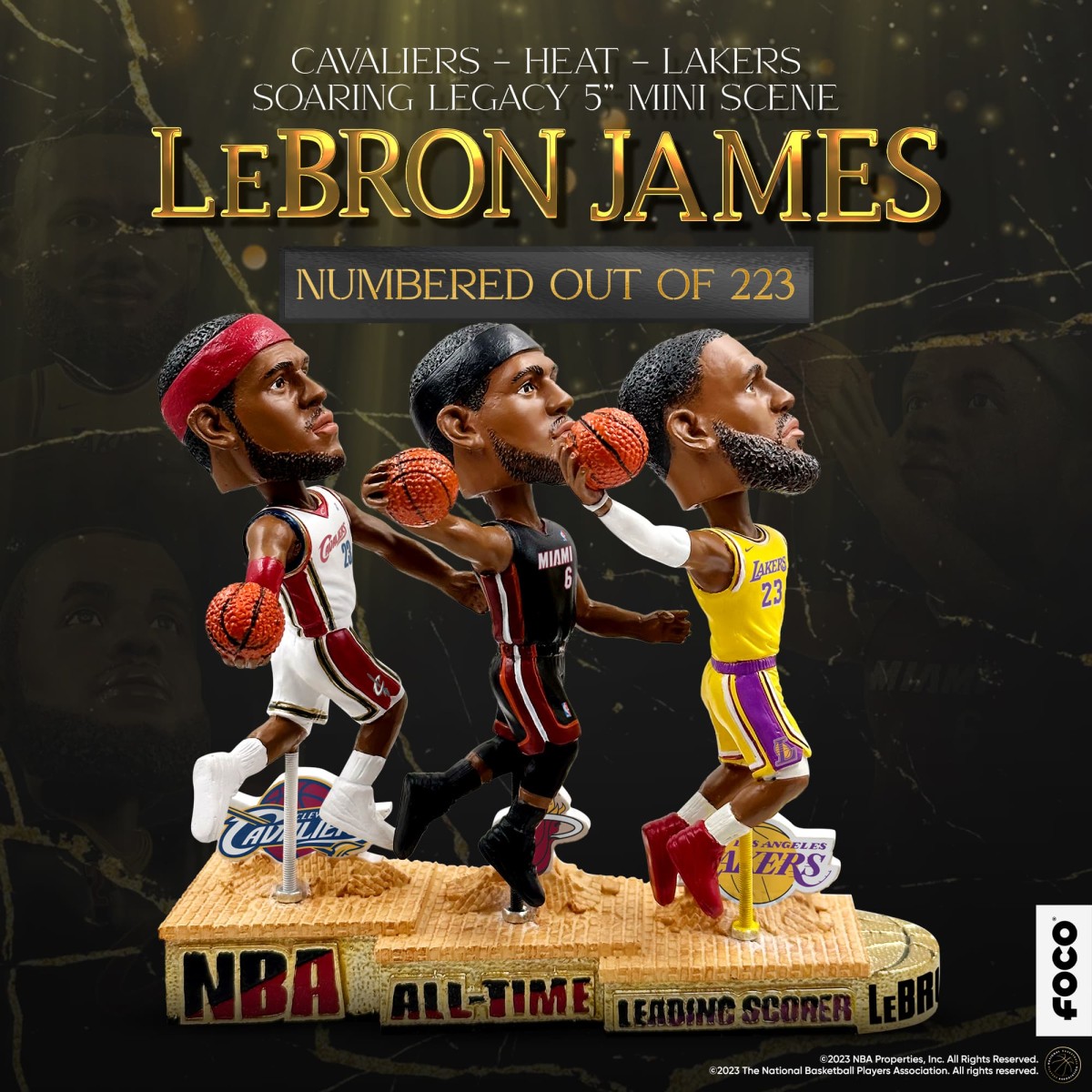 LeBron James Scoring Legacy 5in Mini Bobble Scene