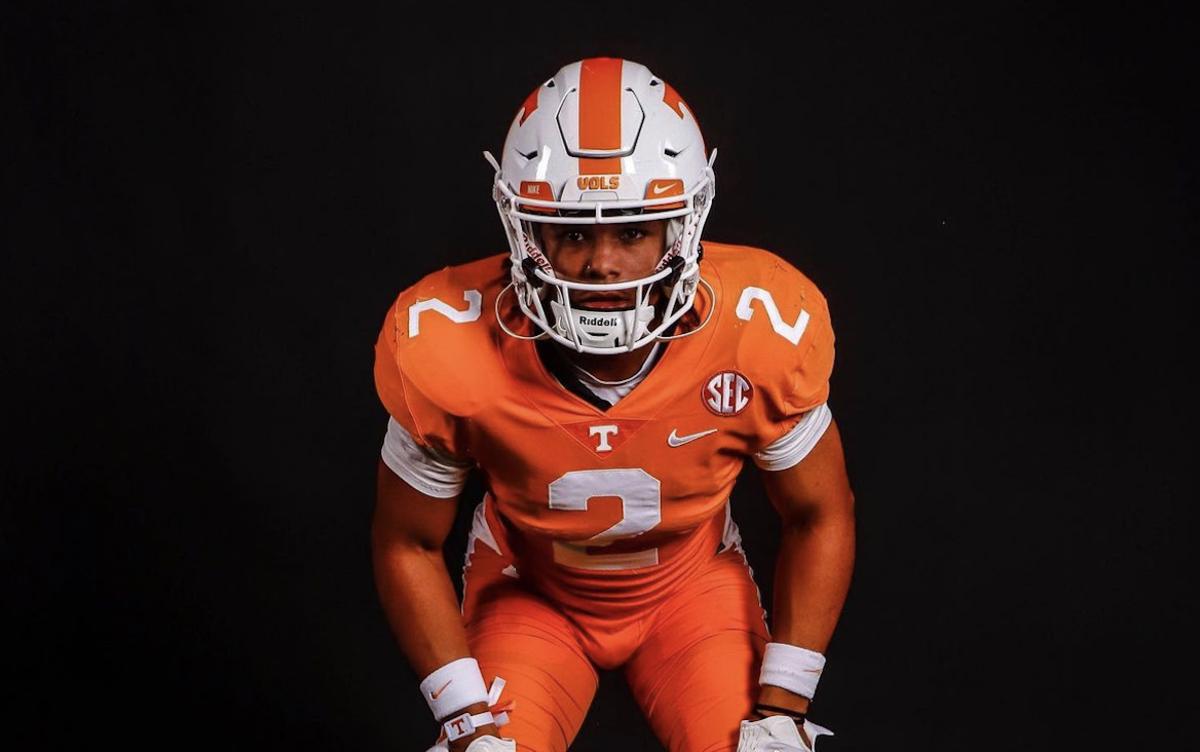 2024 ILB Tylen Singleton during his official visit to Tennessee in Knoxville, Tennessee, on June 22, 2023. (Photo courtesy of Tylen Singleton)