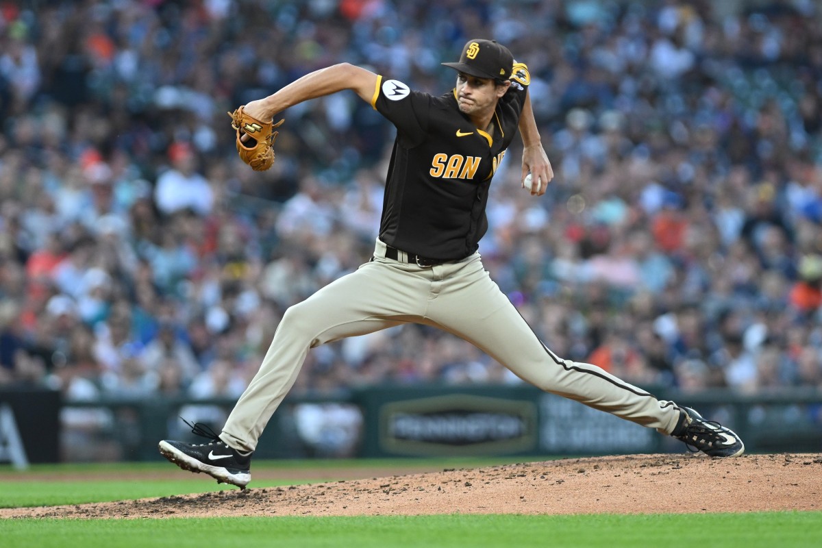 Jackson Wolf works through rain delay, wins MLB debut as Padres