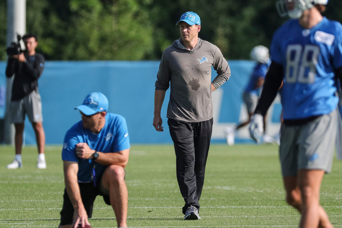 Detroit Lions offensive coordinator Ben Johnson