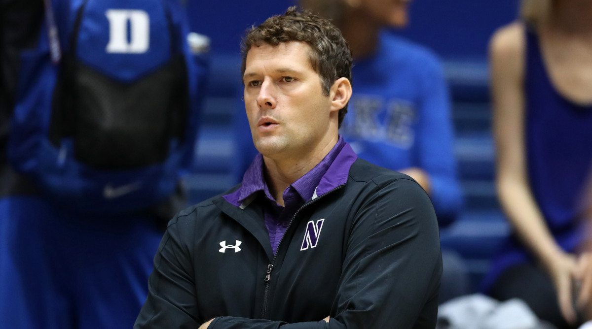 Northwestern volleyball coach Shane Davis