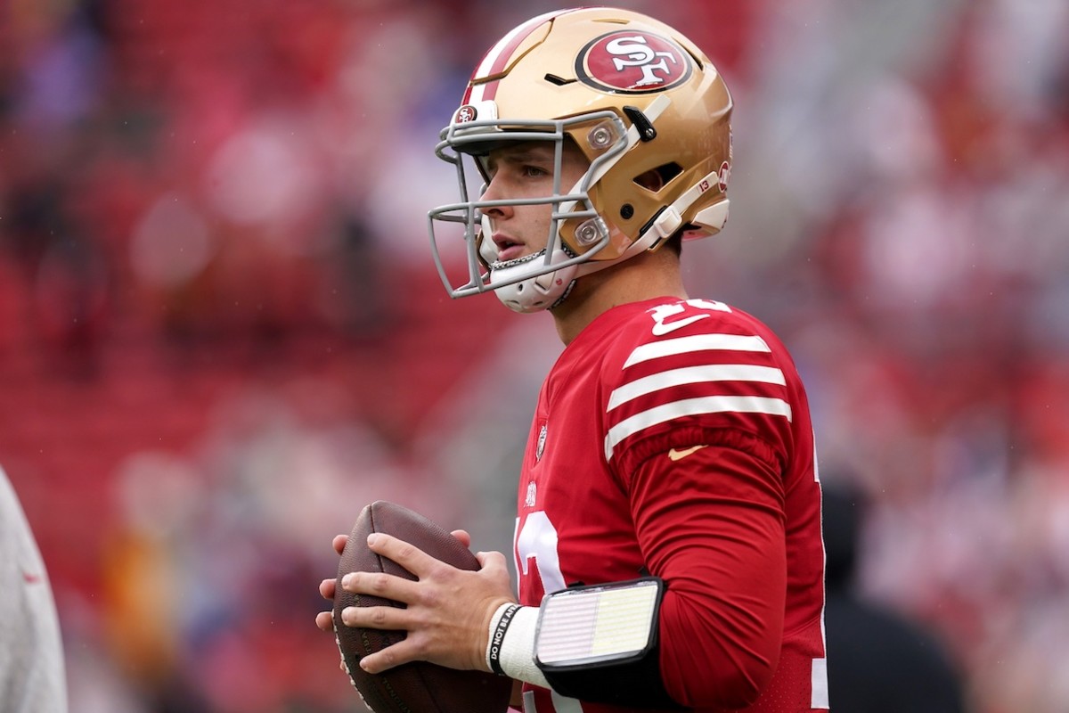 49ers QB Brock Purdy returns to practice for the first time since elbow  surgery