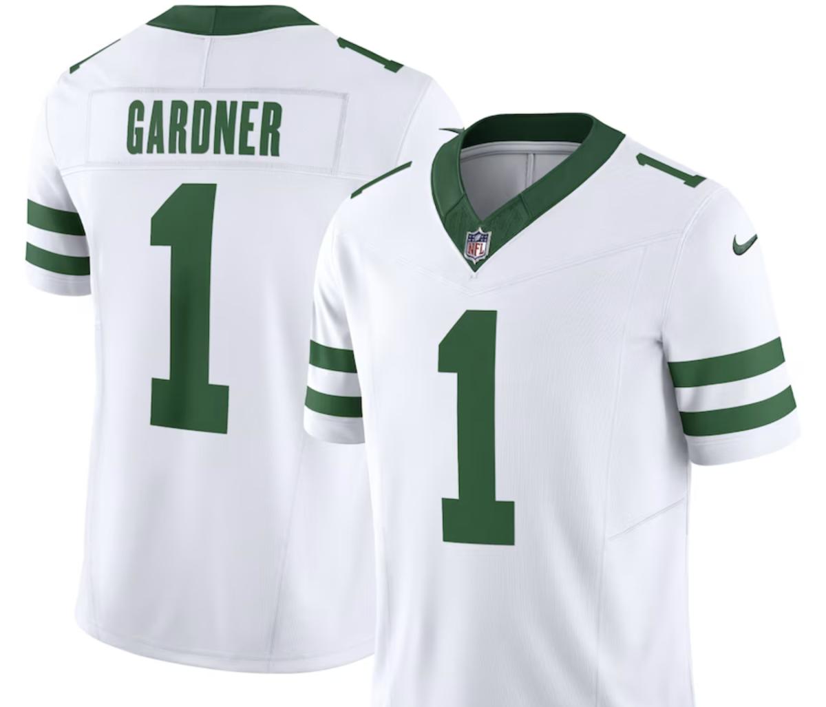 Ahmad Sauce Gardner New York Jets Nike Legacy Vapor F.U.S.E. Limited Jersey - White