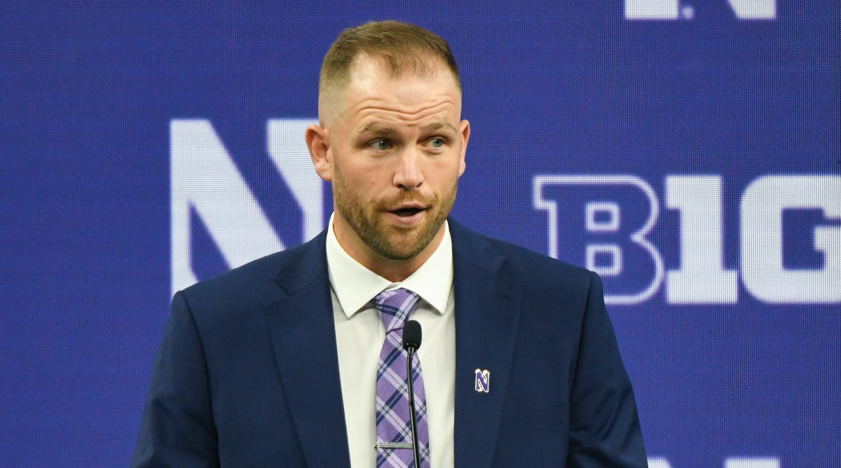 Northwestern interim football coach David Braun