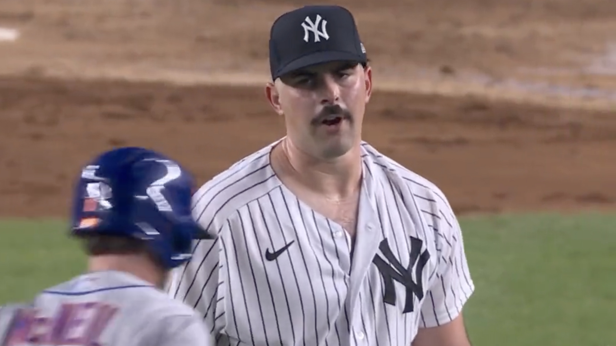 Yankees Pitcher Had Such a Classy Gesture After Hitting Mets Hitter With  96-MPH Pitch - Sports Illustrated