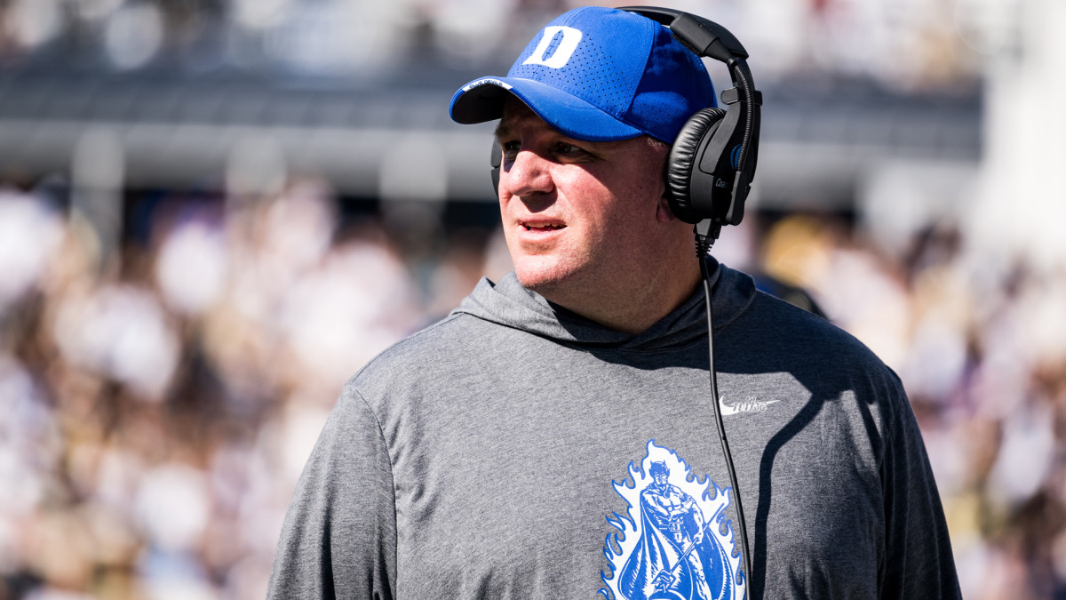 Duke's Mike Elko won the ACC Coach of the Year in 2022. (Duke Athletics)