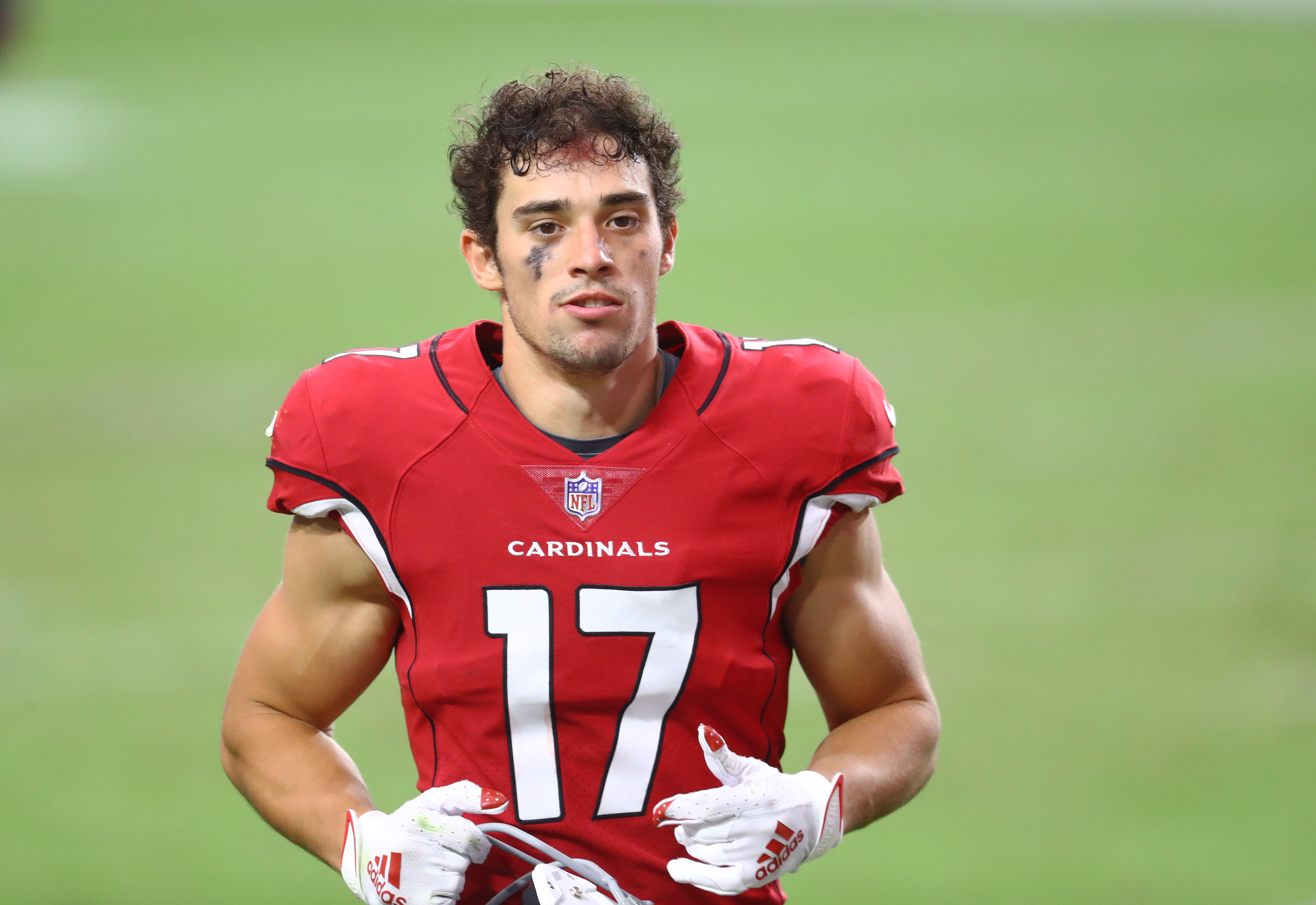 Andy Isabella of the Arizona Cardinals returns a kick against the