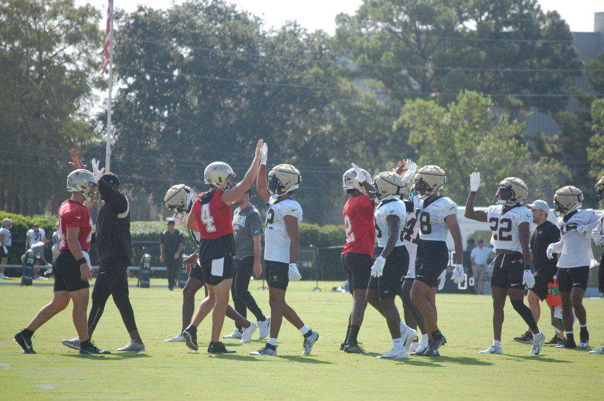 Cam Jordan focused on training camp, but also keeping an eye on