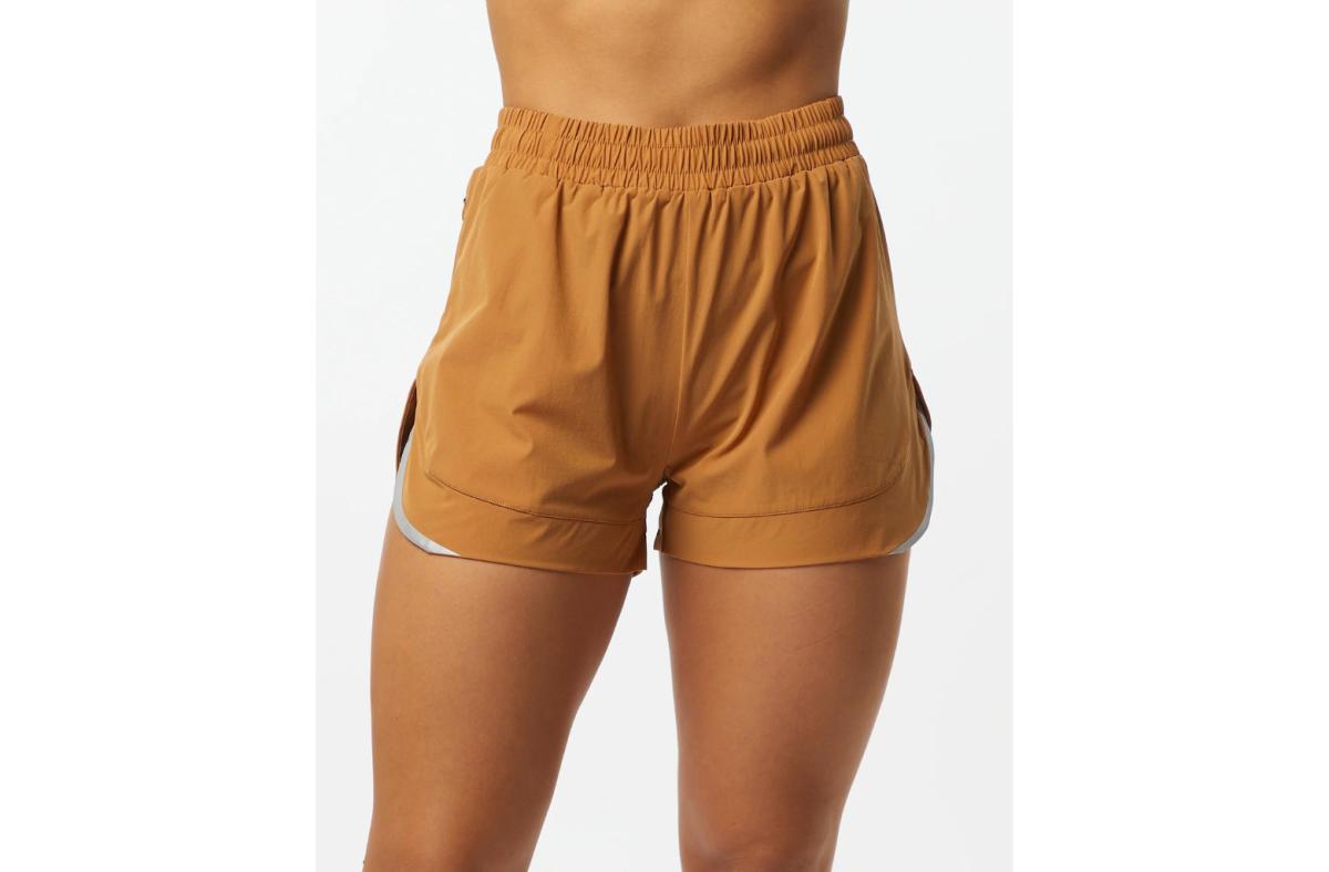 Women's Long Workout Bermuda Shorts - Yoga Athletic Running Lounge Shorts  with Pockets