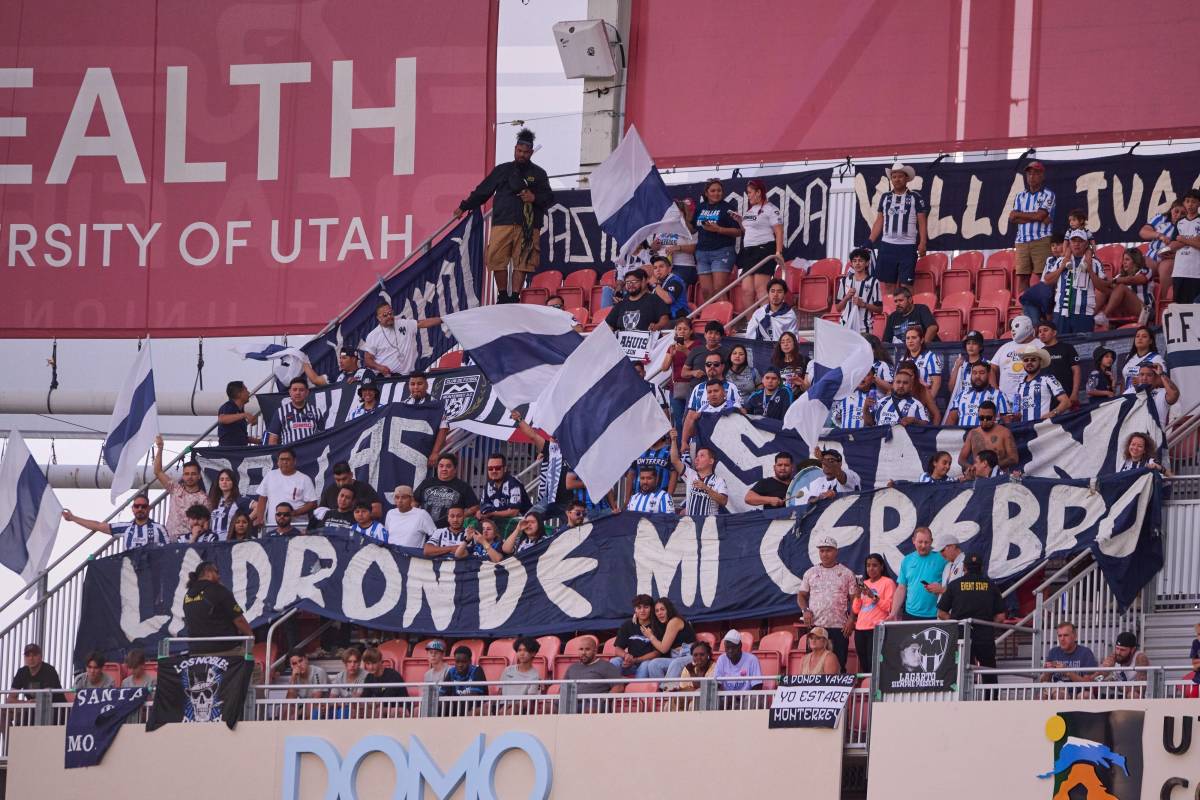 La hinchada de Rayados se hizo presente ante el Real Salt Lake