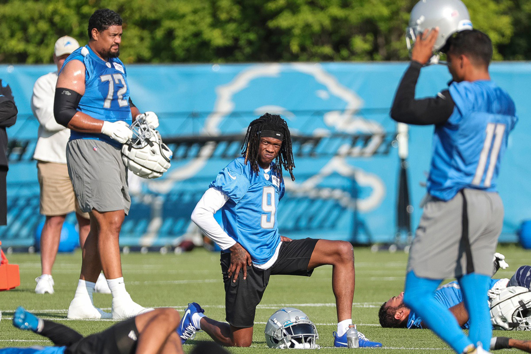 Jameson Williams Involved In Detroit Lions Camp Skirmish - video