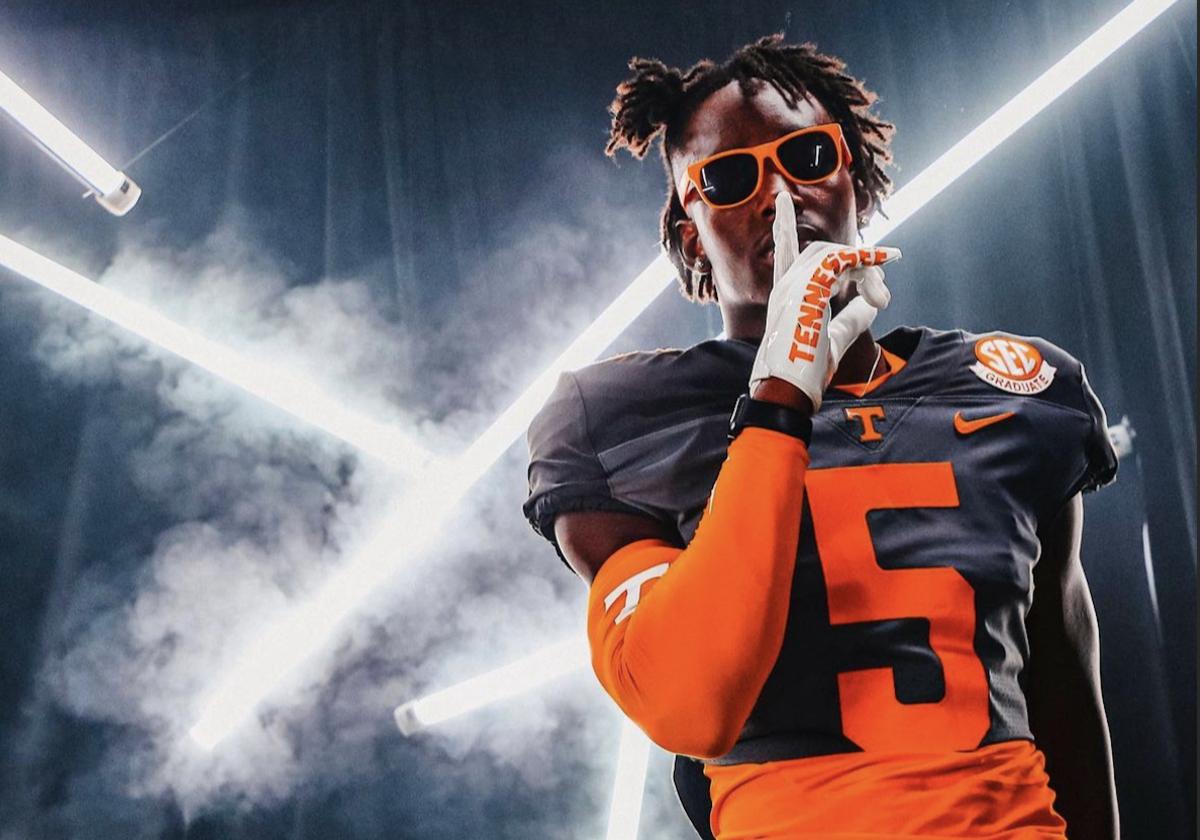 2024 3-star S Edrees Farooq during his official visit to Tennessee. (Photo courtesy of Edrees Farooq)