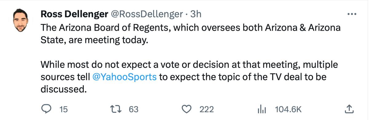 Ross Dellenger's report on Arizona regents