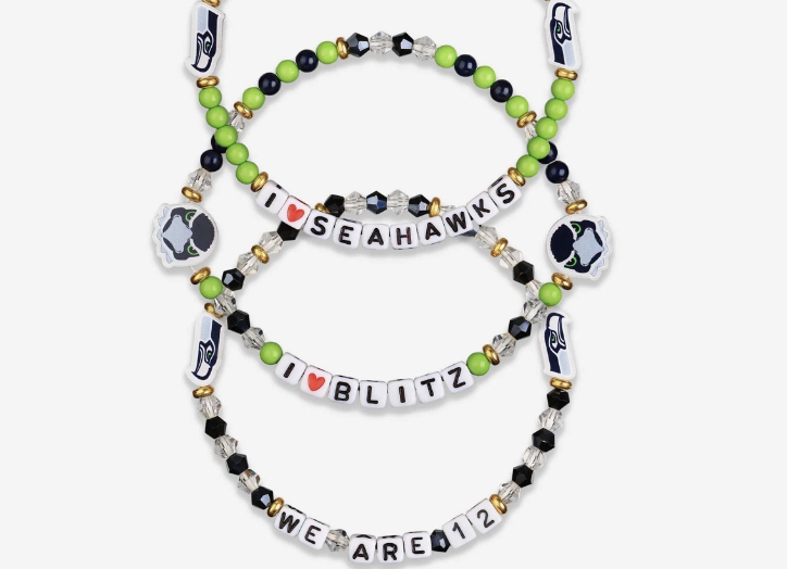 Reversible Seattle Seahawks Bracelet Wristband 12th Man Go Seahawks