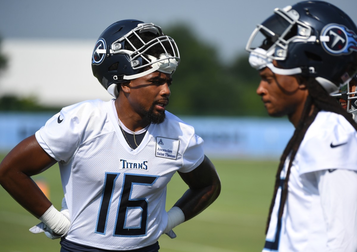 TENNESSEE TITANS Receivers DEANDRE HOPKINS & TREYLON BURKS are UNGUARDABLE!  #titans #nfl #titanup 