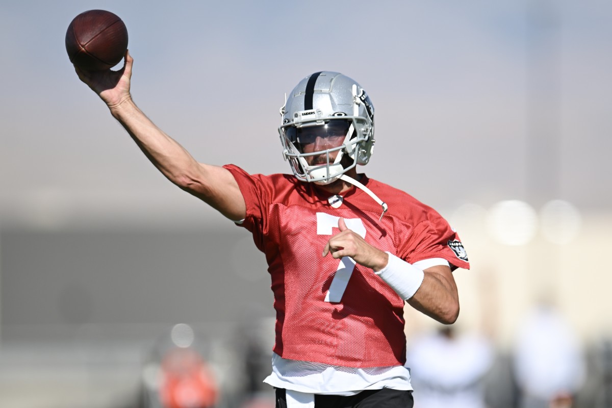 Aidan O'Connell Predicted to Pass Brian Hoyer on Raiders Depth Chart