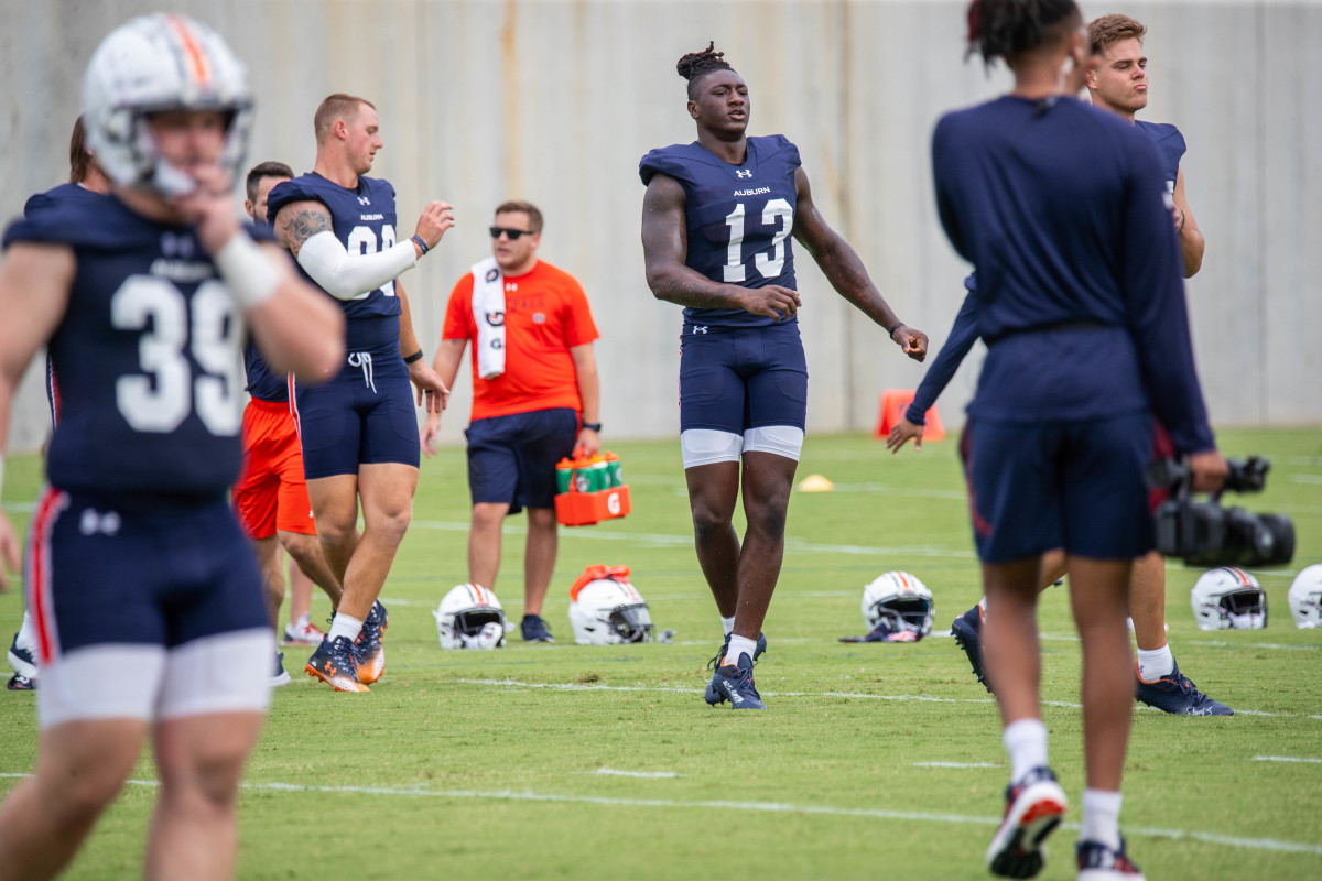 Rivaldo Fairweather at Auburn football practice - Eric Starling/Auburn Daily