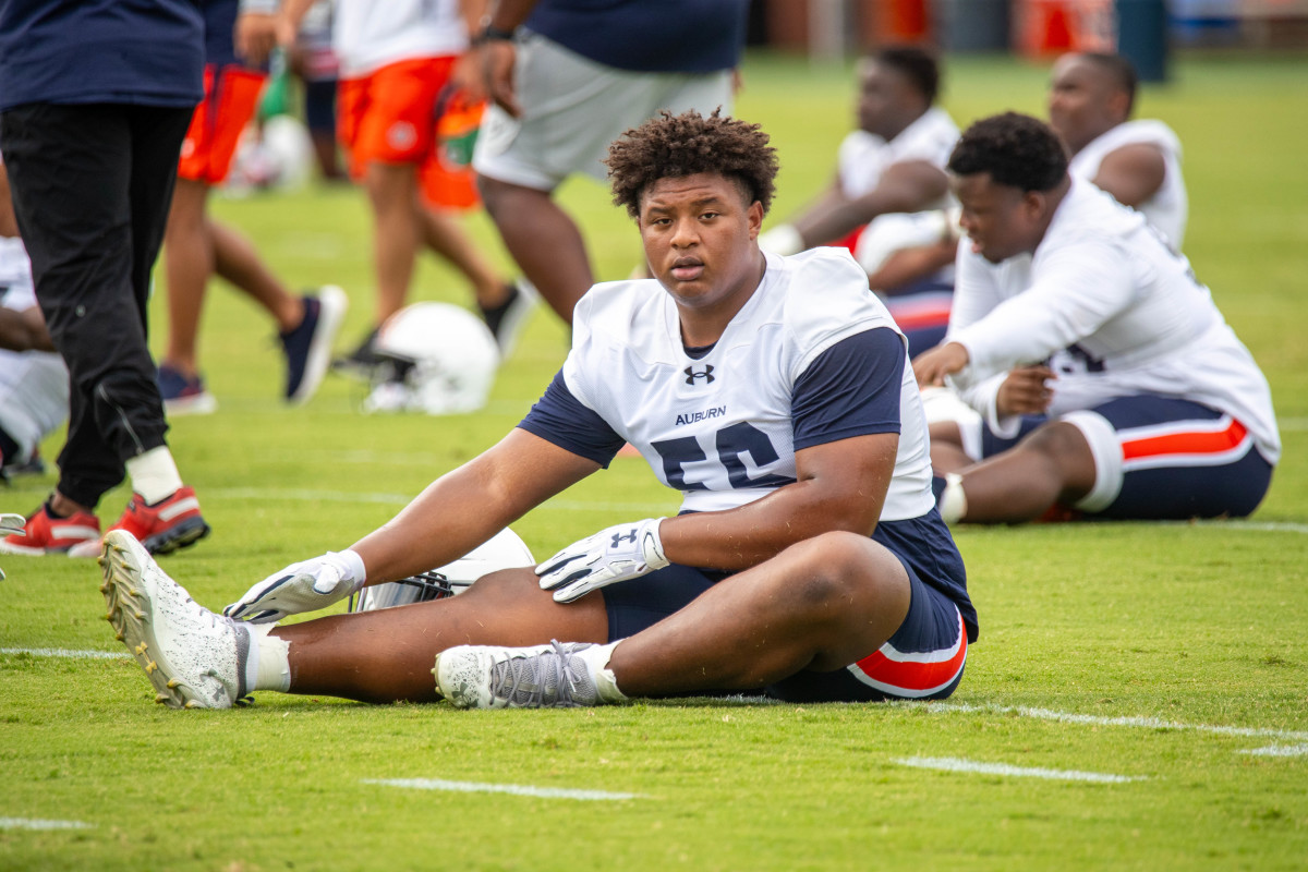 Stephen Johnson at Auburn football practice