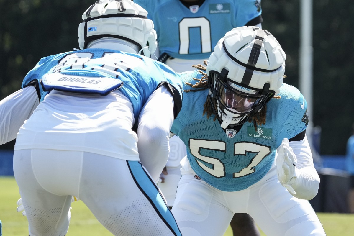 Carolina Panthers linebacker Arron Mosby (46) in action during an